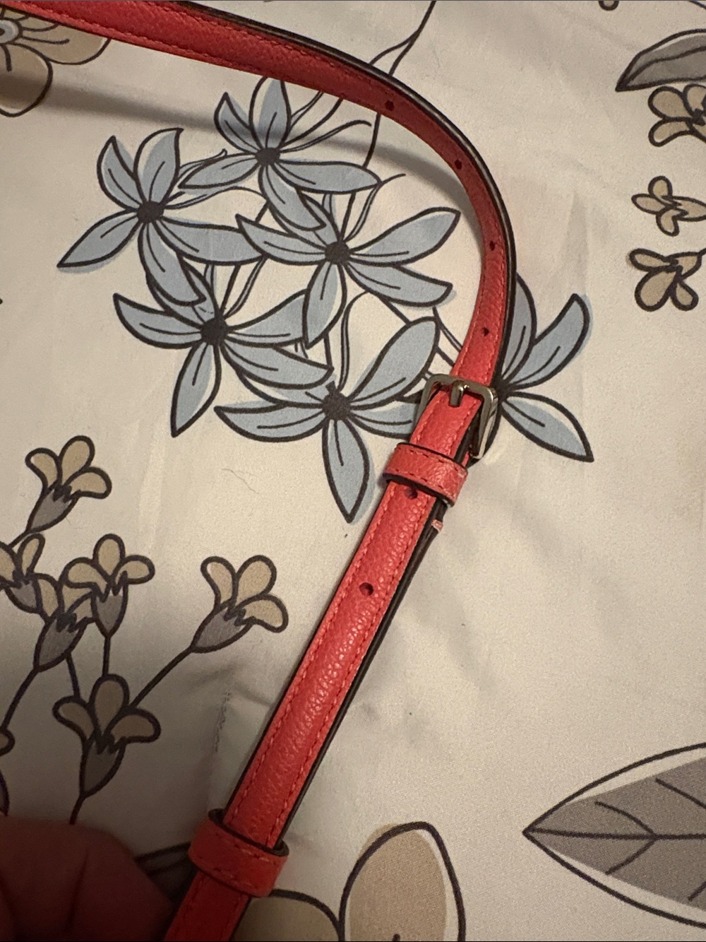 kate spade Coral-Red Leather Crossbody Bag - Picture 4 of 5